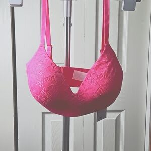Women's Knix Lace Wingwoman Contour Bra Size 6 Pink